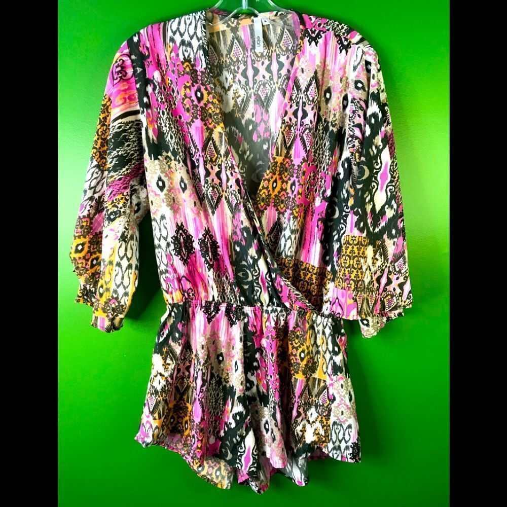 ELAN pink print Cabo romper